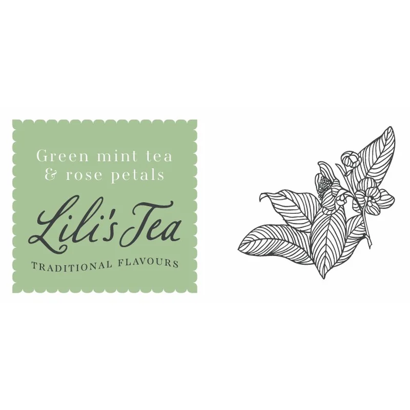 Lili's Tea Thé vert à la menthe et aux Pétales de rose