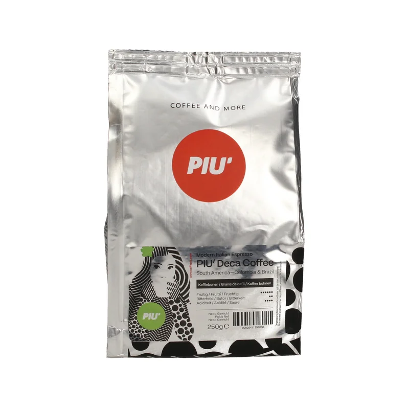 Caffè PIU' Deca en grains 250 gr