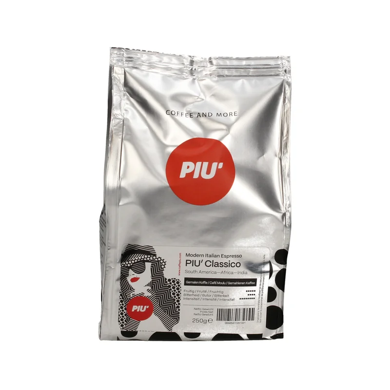 Caffè PIU’ Classico gemalen 250 gram
