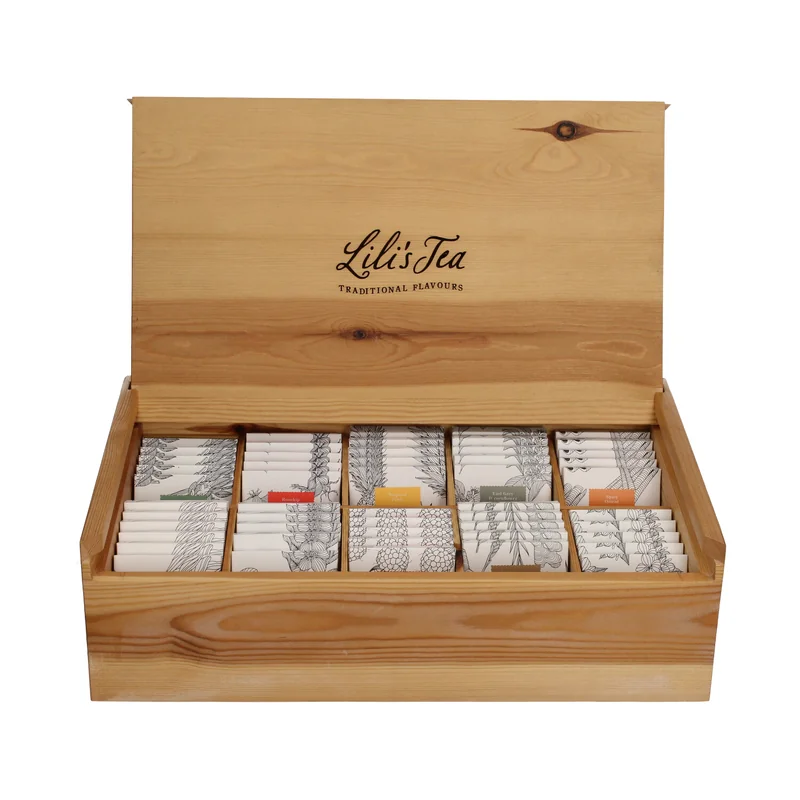 Lili’s Tea baule da tè in legno di