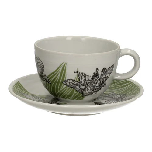 Lili's Tea green cup and saucer