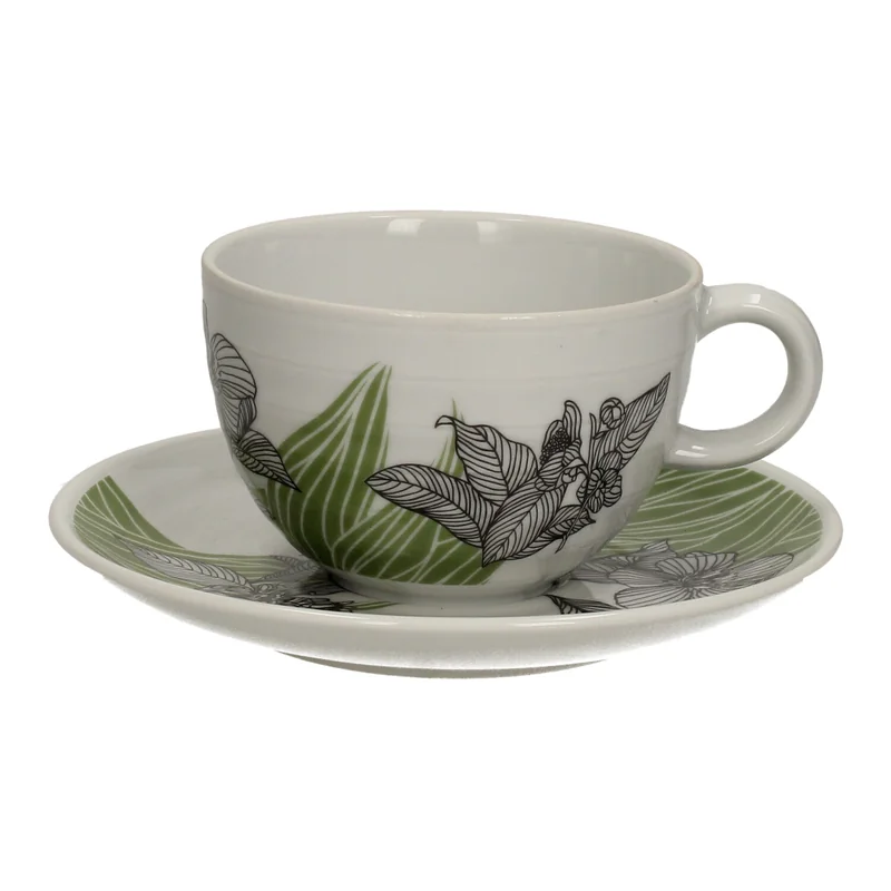 Lili's Tea green cup and saucer
