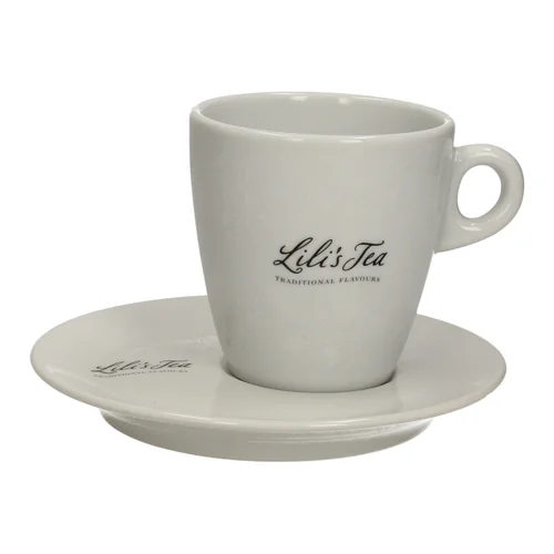 Lili’s Tea witte tas en onderbord 